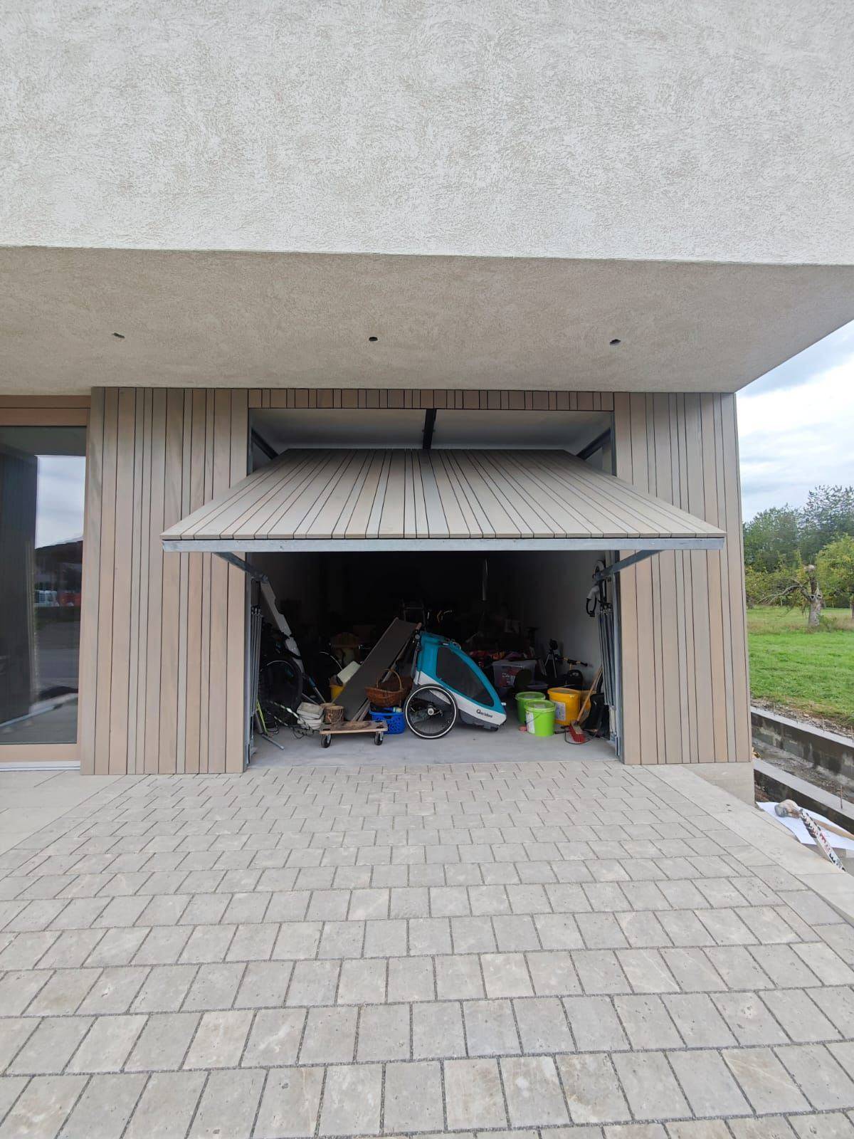 Garage offen holzfassade neubau – Bauelemente Güntert