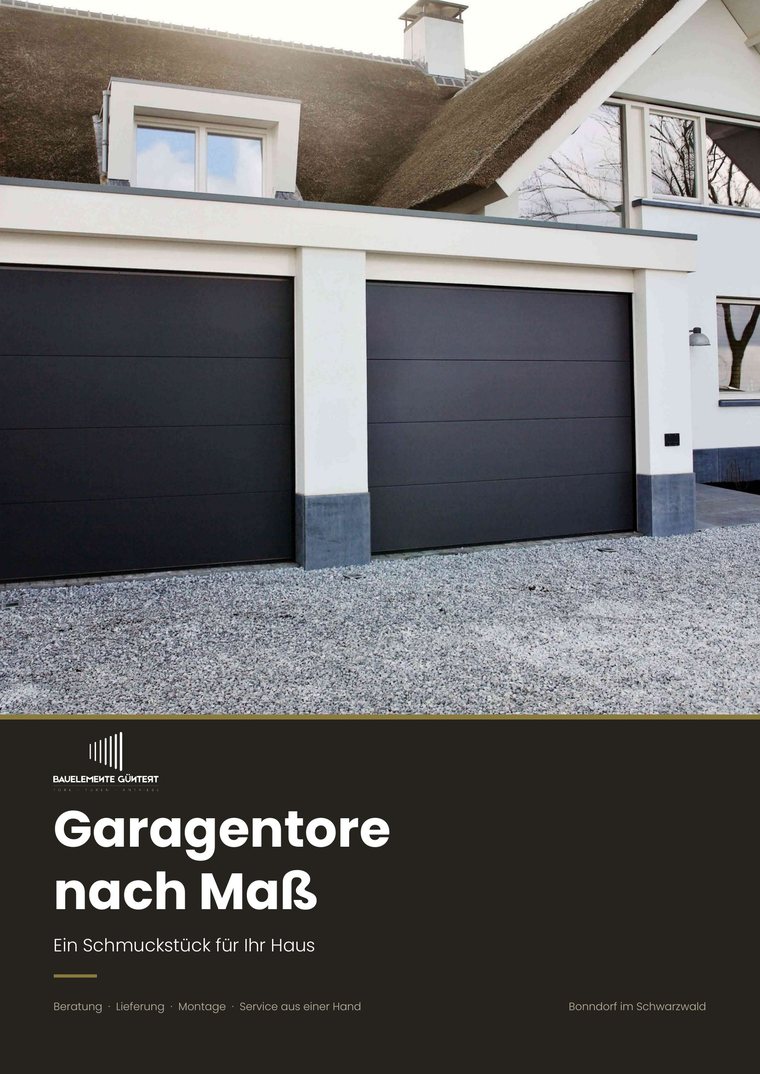 Gesamtübersicht Garagentore nach Maß